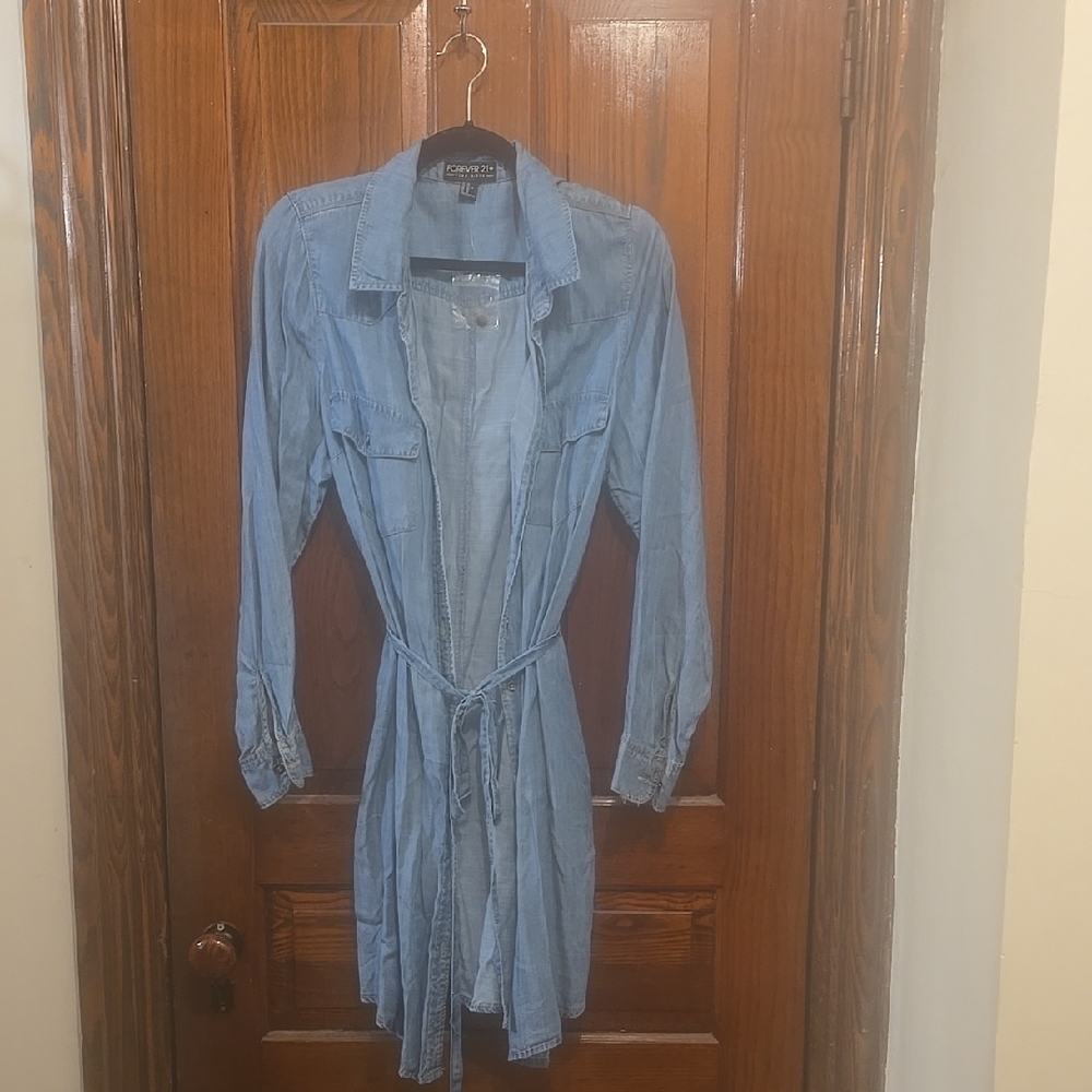 Forever 21 Denim Shirt Dress